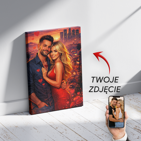 Walentynkowy Portret w Stylu GTA V